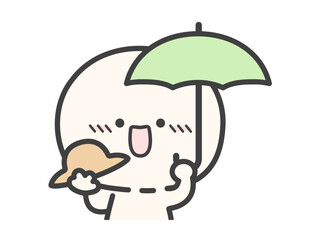 紫外線対策・熱中症対策 日傘と帽子02