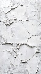 Obraz premium Distressed White Paint Texture, Cracked Coating, Grunge Wall Surface, Weathered Plaster