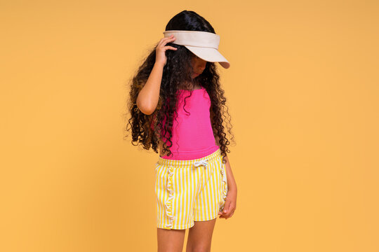 Faceless Wearing Blank Beige Visor 