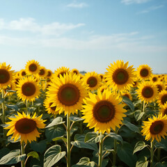 Fototapeta premium sunflowers in the field