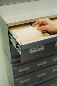 Library Music Card Catalog