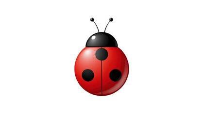 Fototapeta premium Vibrant ladybug on a deep black background, stunning macro portrait of nature's tiny jewel