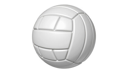 Striking contrast, a white volleyball on black background, minimalist sports photography