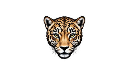 Fototapeta premium Captivating closeup, leopard's intense green eyes pierce the wild, a portrait of power and grace