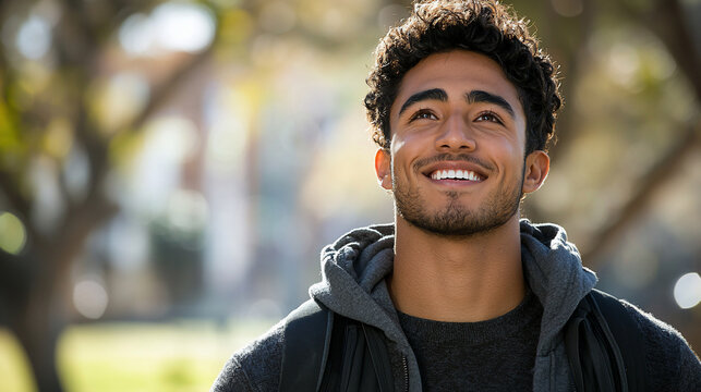 Youthful Hopeful Gaze