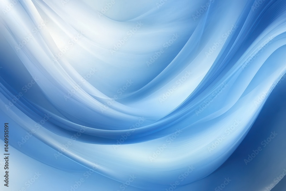 Poster serene blue waves abstract background for digital design and creative projects resource