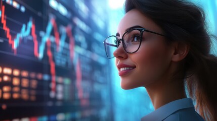 Portrait of a woman with a financial expert who is ecstatic about the success of her accountancy firm. Investor, finance, and female accountant in her company's entrance for investment and trade