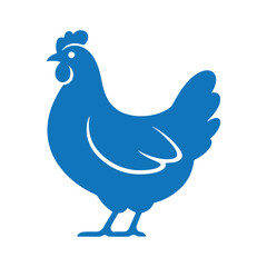 Cock and chicken silhouette vector illustration eps 10