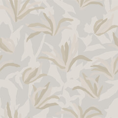 Vector abstract flower seamless repeat pattern