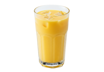 Refreshing Mango Juice A Vibrant Drink on Black