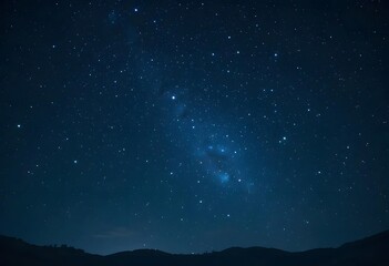 Starry Night Sky with Twinkling Celestial Lights