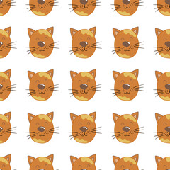Seamless cute pattern. Pattern for textiles in hand draw style