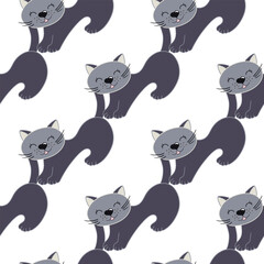 Seamless cute pattern. Pattern for textiles in hand draw style