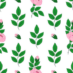 Pattern for textile or kitchen in hand draw style. Seamless pattern