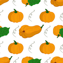 Pattern for textile or kitchen in hand draw style. Seamless pattern