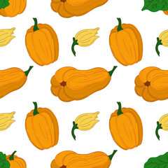 Pattern for textile or kitchen in hand draw style. Seamless pattern