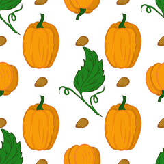 Pattern for textile or kitchen in hand draw style. Seamless pattern