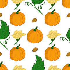 Pattern for textile or kitchen in hand draw style. Seamless pattern