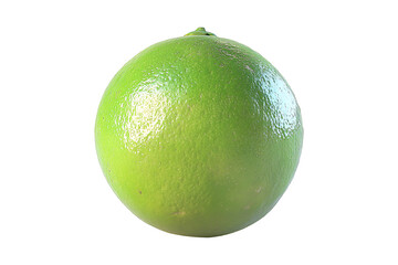 Citrus lime fruit isolated on transparent background.