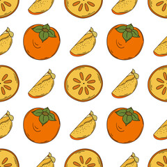 Pattern for textile or kitchen in hand draw style. Seamless pattern