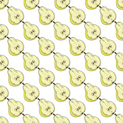 Pattern for textile or kitchen in hand draw style. Seamless pattern