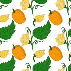 Pattern for textile or kitchen in hand draw style. Seamless pattern