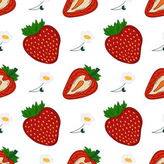 Pattern for textile or kitchen in hand draw style. Seamless pattern