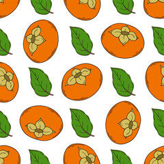 Pattern for textile or kitchen in hand draw style. Seamless pattern
