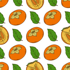 Pattern for textile or kitchen in hand draw style. Seamless pattern