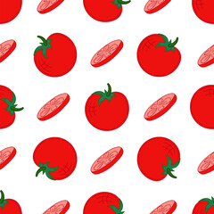 Pattern for textile or kitchen in hand draw style. Seamless pattern