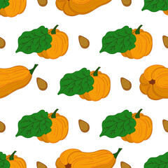 Pattern for textile or kitchen in hand draw style. Seamless pattern