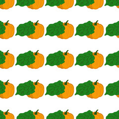 Pattern for textile or kitchen in hand draw style. Seamless pattern
