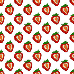 Pattern for textile or kitchen in hand draw style. Seamless pattern