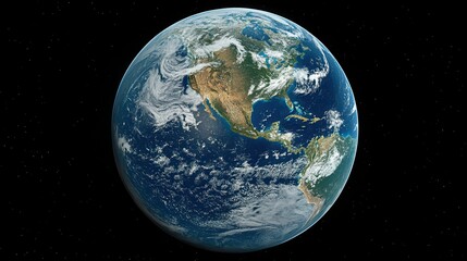 Fototapeta premium Earth from space showing the global connection of the world.