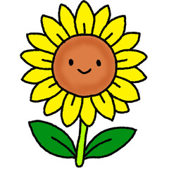 sunflower with a smile