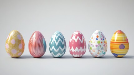 Fototapeta premium set of easter eggs
