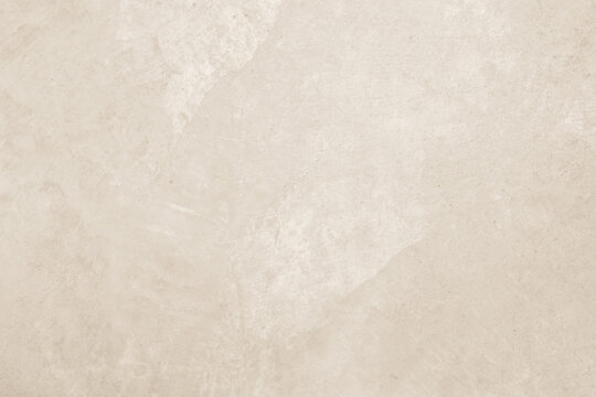 Colour old concrete wall texture background. Close up retro plain cream color cement wall background texture. Design paper vintage parchment element.