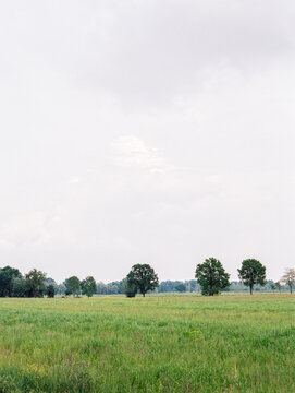 Northern Italy countryside in cast day