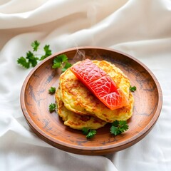 pancakes with salmon