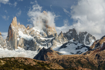 Peaks Under Clouds