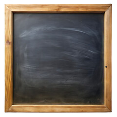 Blank Chalkboard Background Texture with Wooden Frame