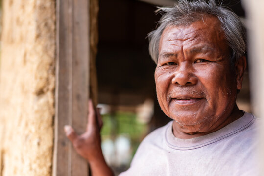 Elderly Man in Abandoned Home