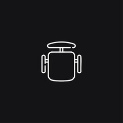 Arm chair icon flat vector design