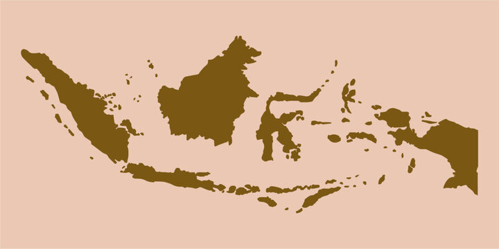 vector map of the republic of indonesia