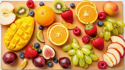 Bounty of Sun and Earth's Gifts: A Rich and Healthy Collection of Seasonal Fresh Fruits, Berries, and Nuts That Brightly Decorate the Table and Energize Just by Looking