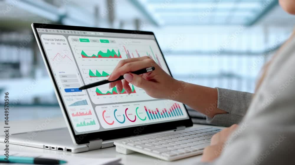 Aufkleber Data Analyst Using Data Analytics KPI