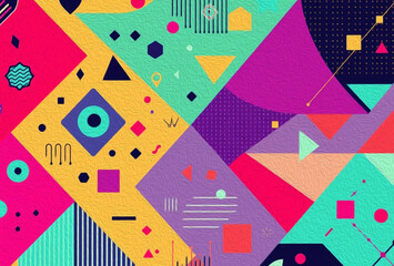 Abstract technology background. . Oil paint illustration.