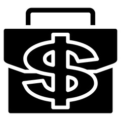 Briefcase Money Icon