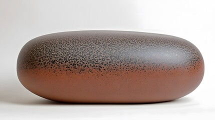 Speckled Brown and Black Stone Decorative Object