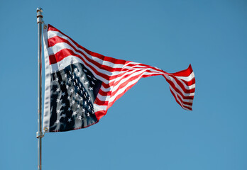 American Flag in Distress 